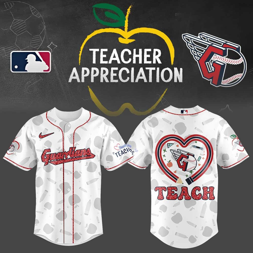 Cleveland Guardians Teacher Appreciation Jersey Honor Teachers Gifts For Baseball Fans