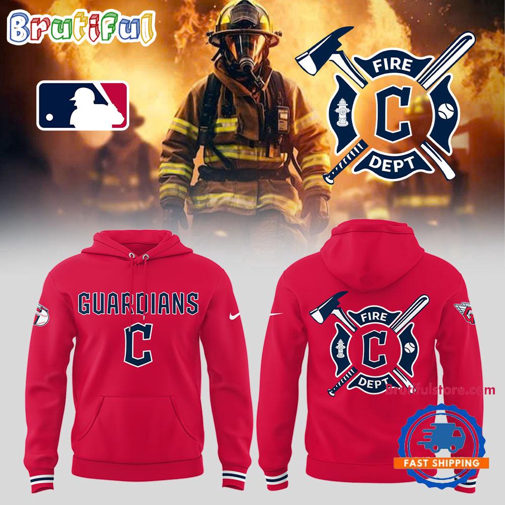 Cleveland Guardians x Firefighter Appreciation Night Red Hoodie Gift For Sport Music Fans