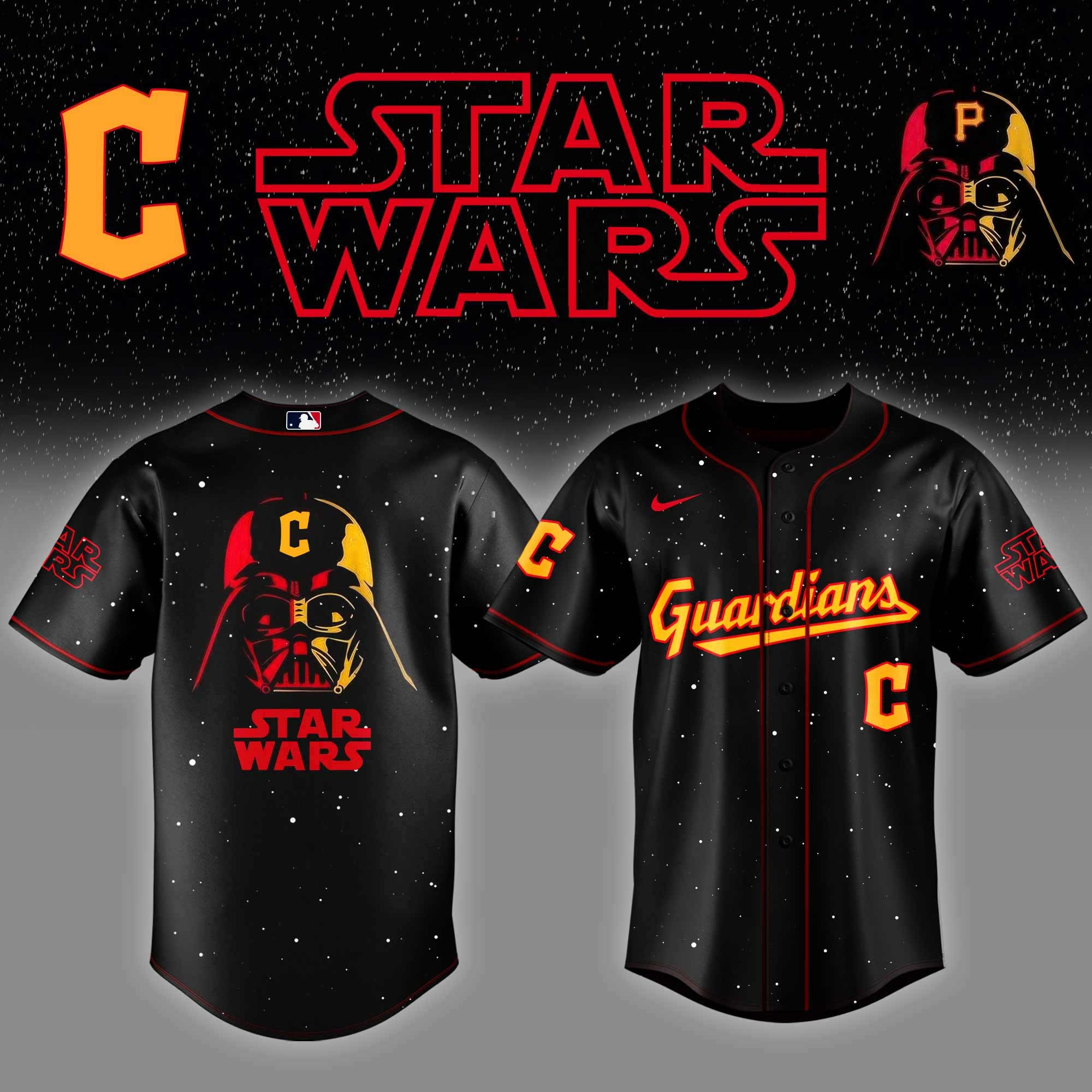 Cleveland Guardians x Star Wars Night Baseball Jersey Unique Gifts For Hockey Lovers
