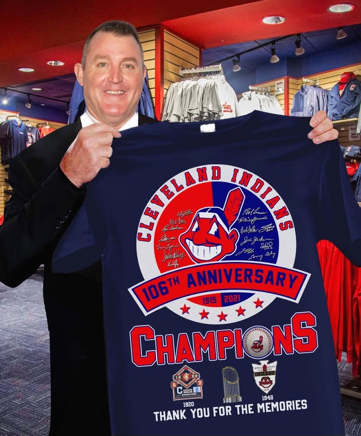 Cleveland Indians T-Shirt 106 Anniversary Champions Thank You For The Memories