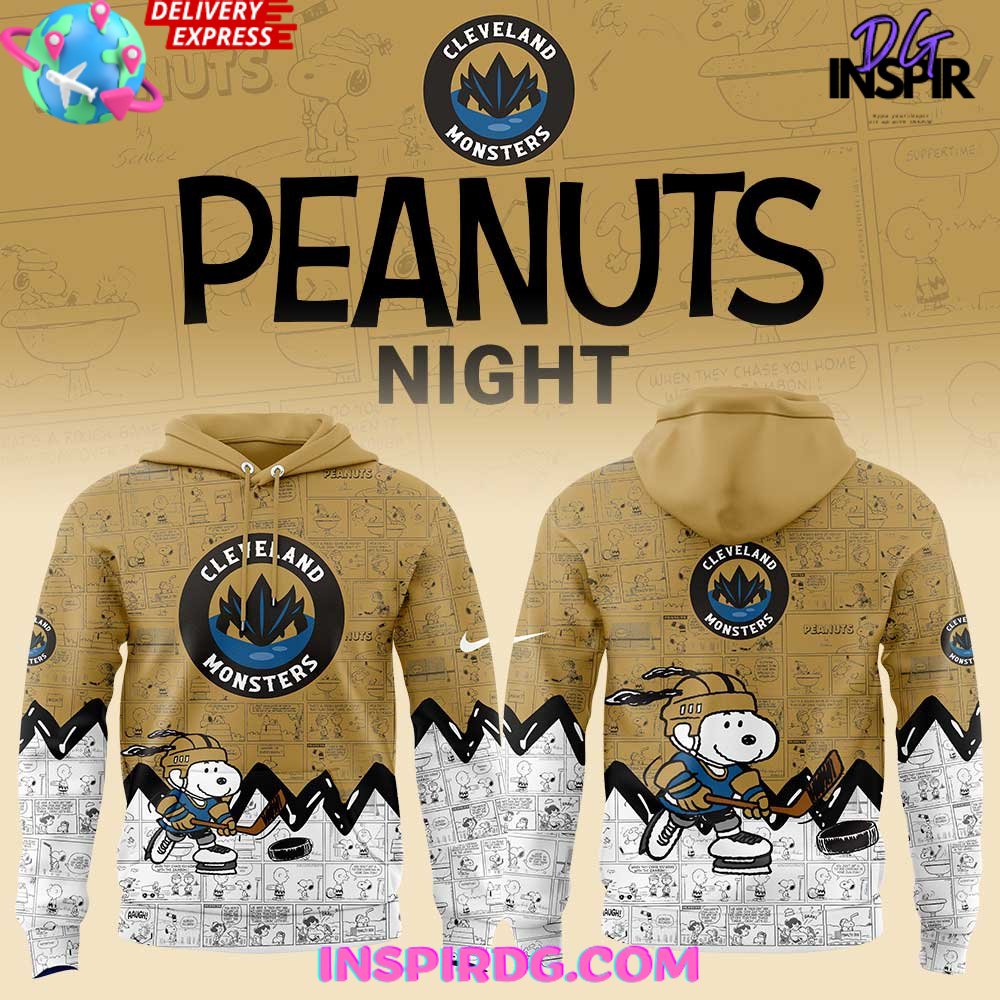Cleveland Monsters 75th Anniversary of Peanuts Special Hoodie Gift For Sport Music Fans