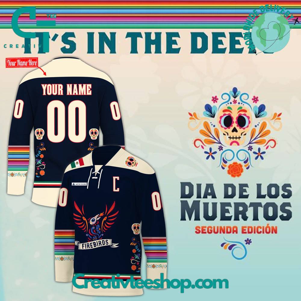 Coachella Valley Dia de los Muertos Firebirds Heritage Night Hockey jersey