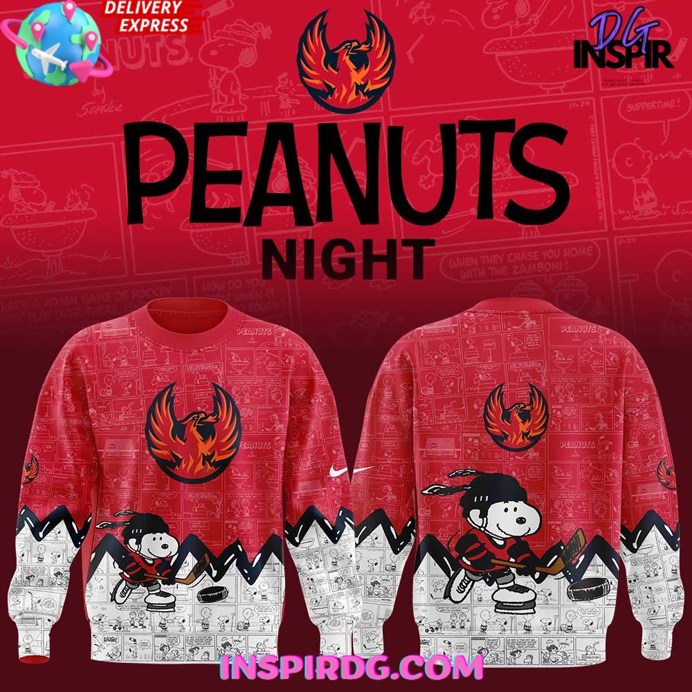 Coachella Valley Firebirds 75th Anniversary of Peanuts Special Sweatshirt Gift For Sport Music Fans