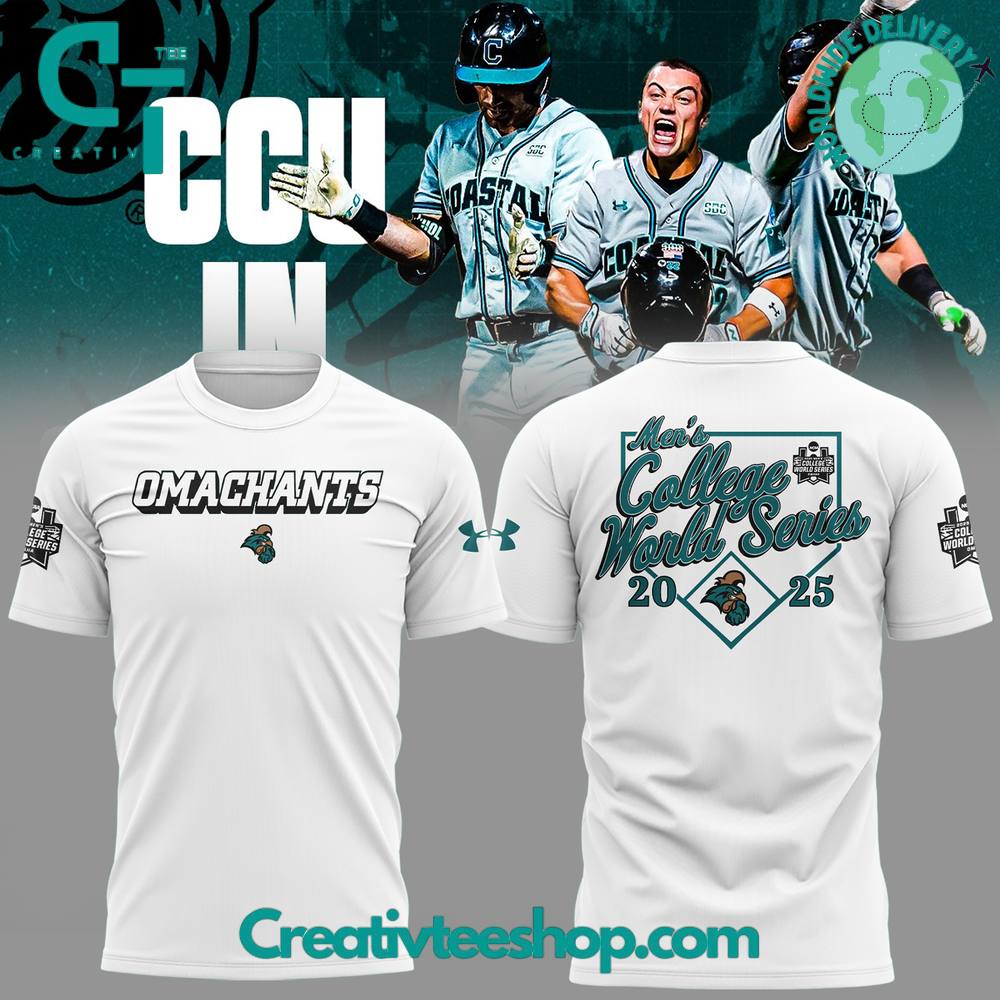 Coastal Carolina Baseball OMACHANTS College World Series 2025 Special Tee