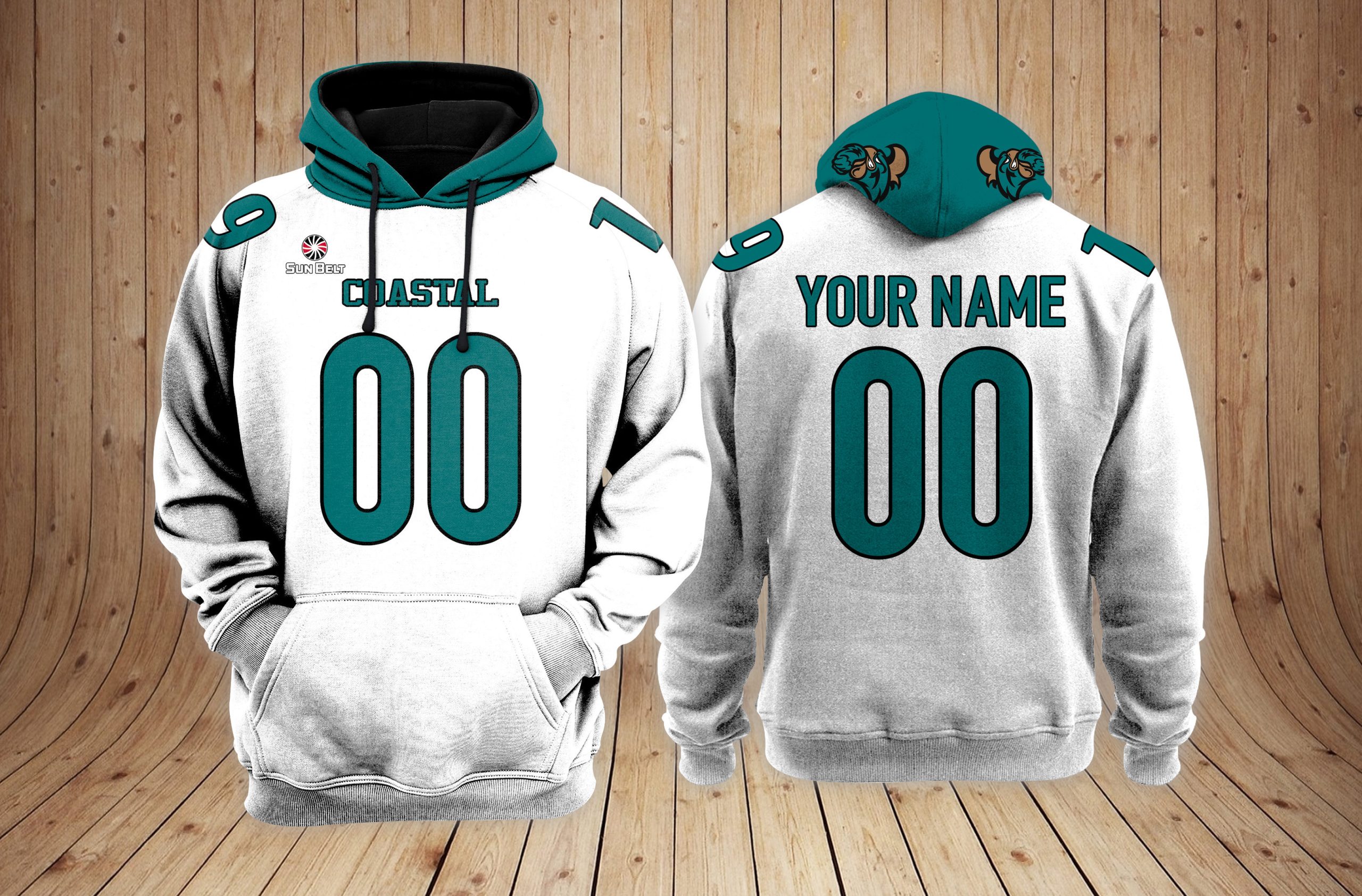 Coastal Carolina Chanticleers football NCAA Custom 3D Hoodie PT22836