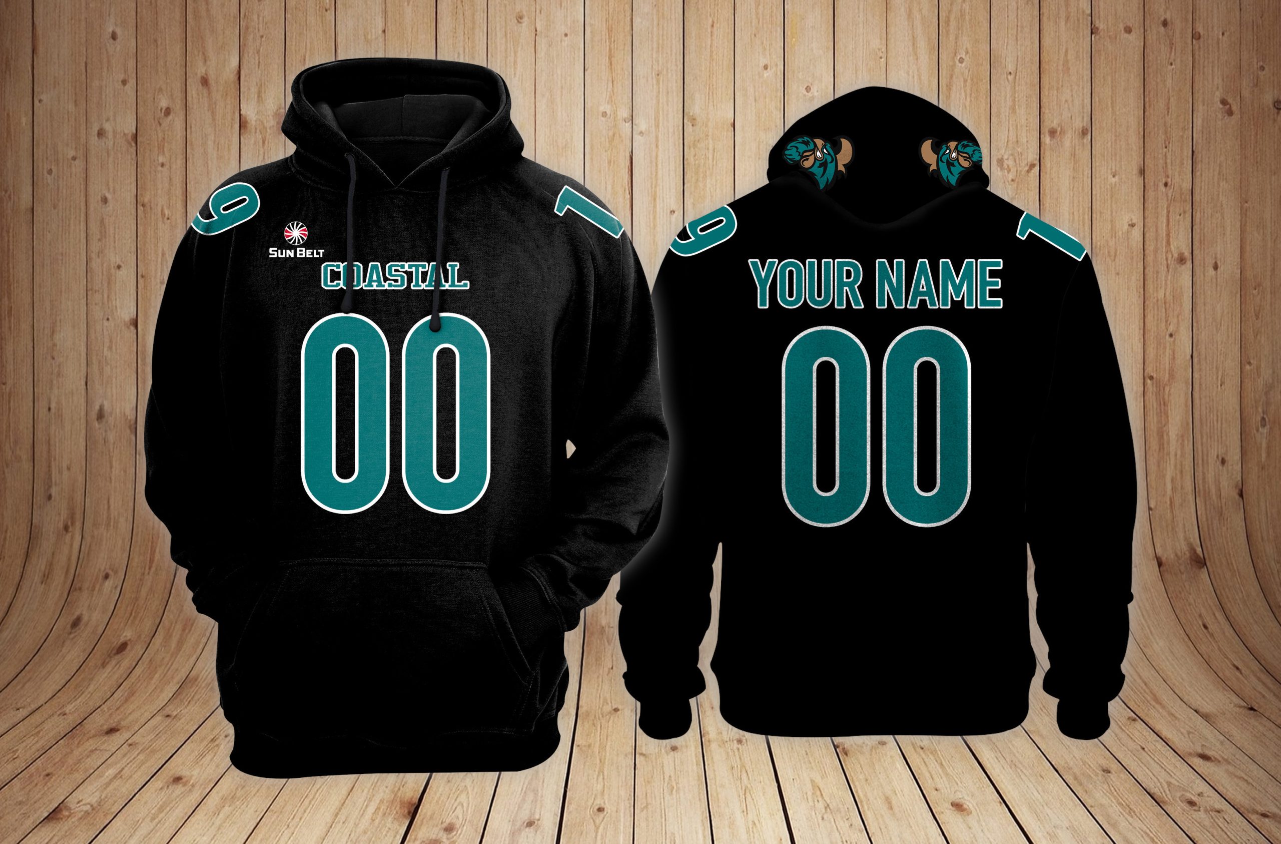 Coastal Carolina Chanticleers football NCAA Custom 3D Hoodie PT22837