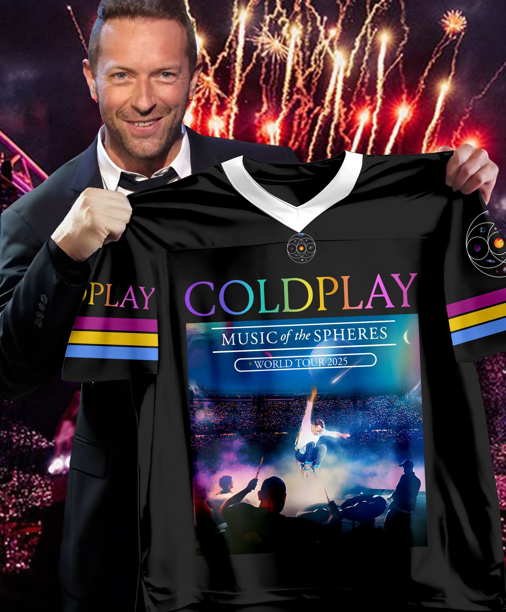 Coldplay Merch Coldplay Music Of The Spheres World Tour Special Jersey Best Gift For Music Fans