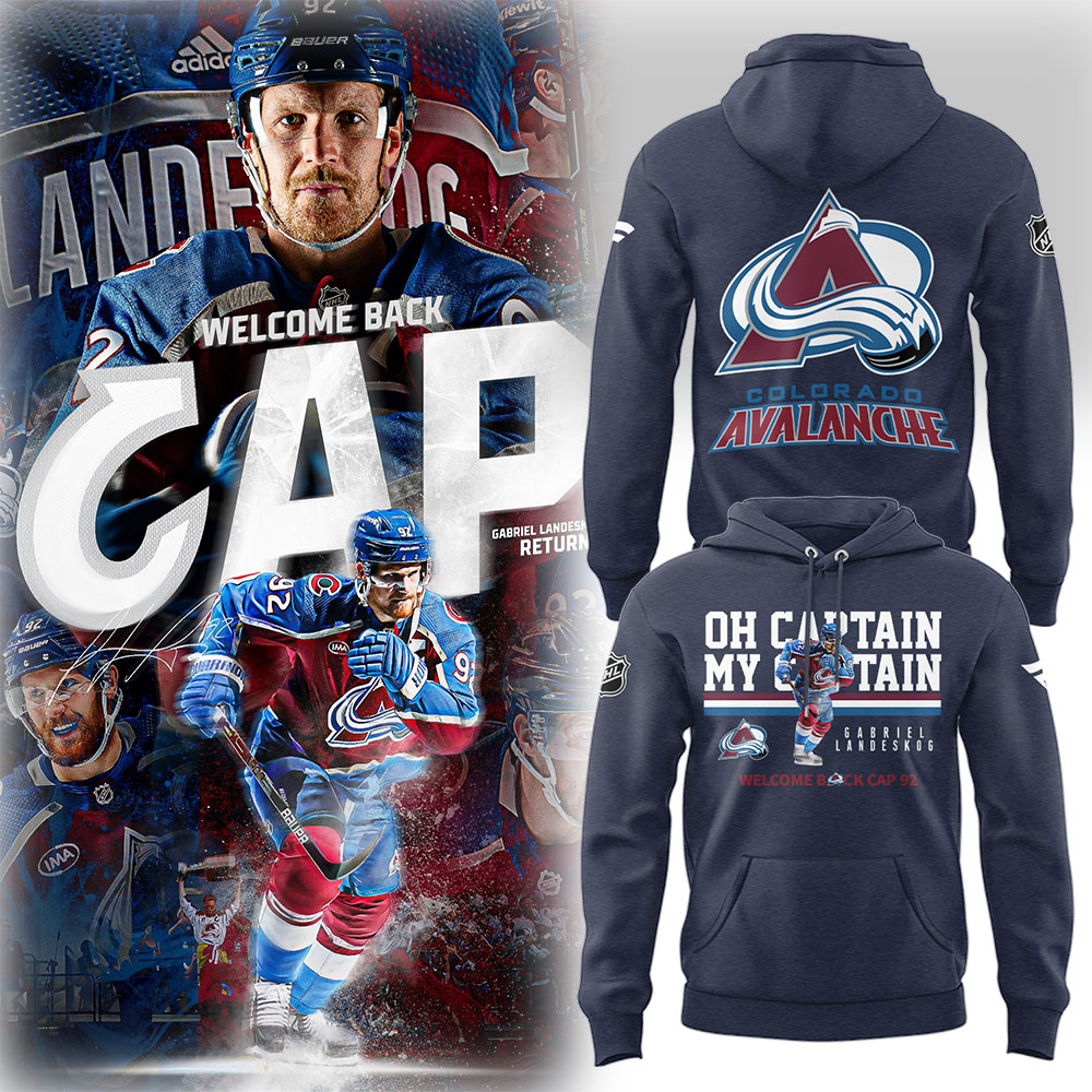 Colorado Avalanche Welcome Back Cap 92 Hoodie Ice Hockey Fan Gift Ideas