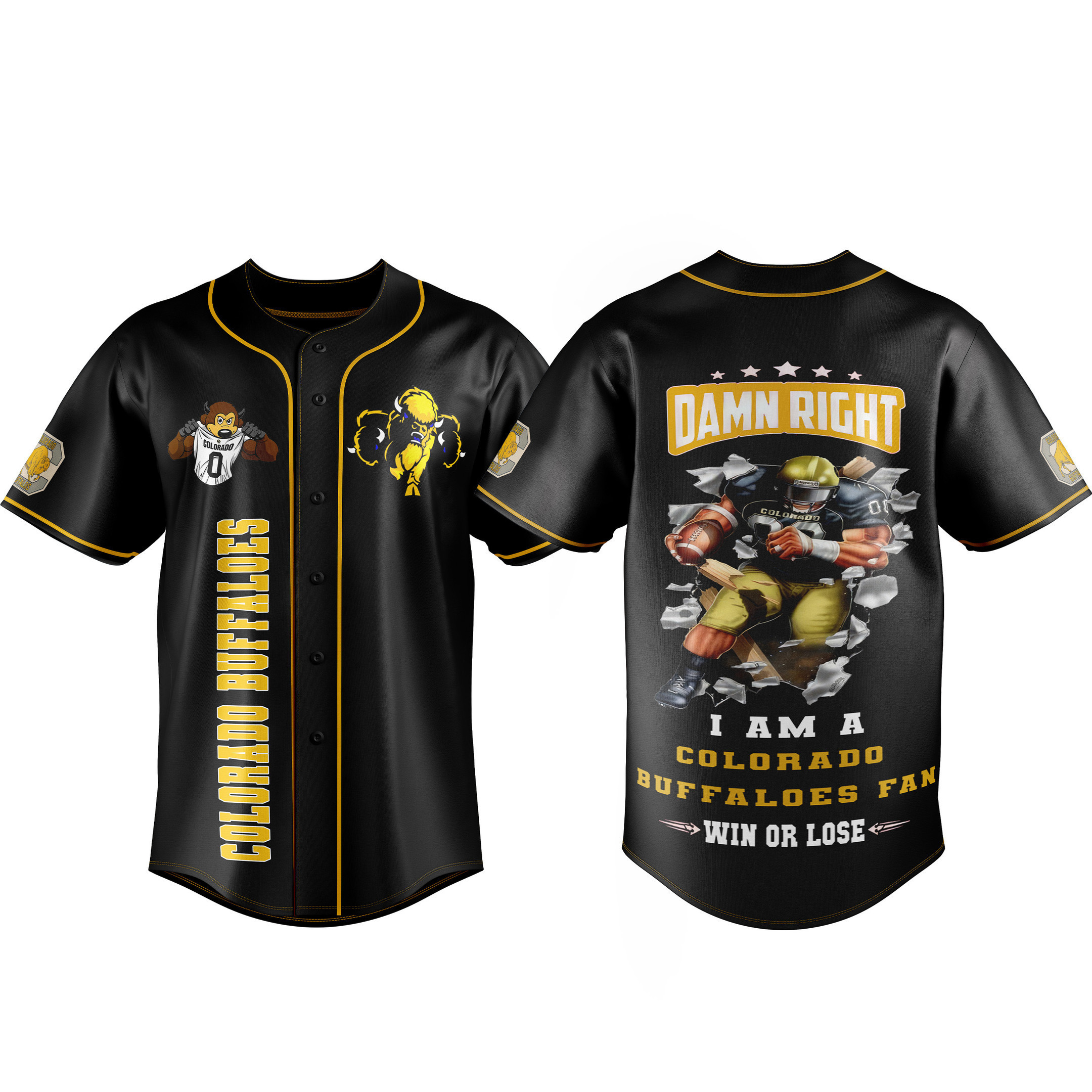 Colorado Buffaloes Baseball Jersey For Fans