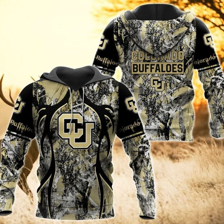 Colorado Buffaloes Camo Hunting 3D printed Sweatshirt Hoodie Zipped Hoodie