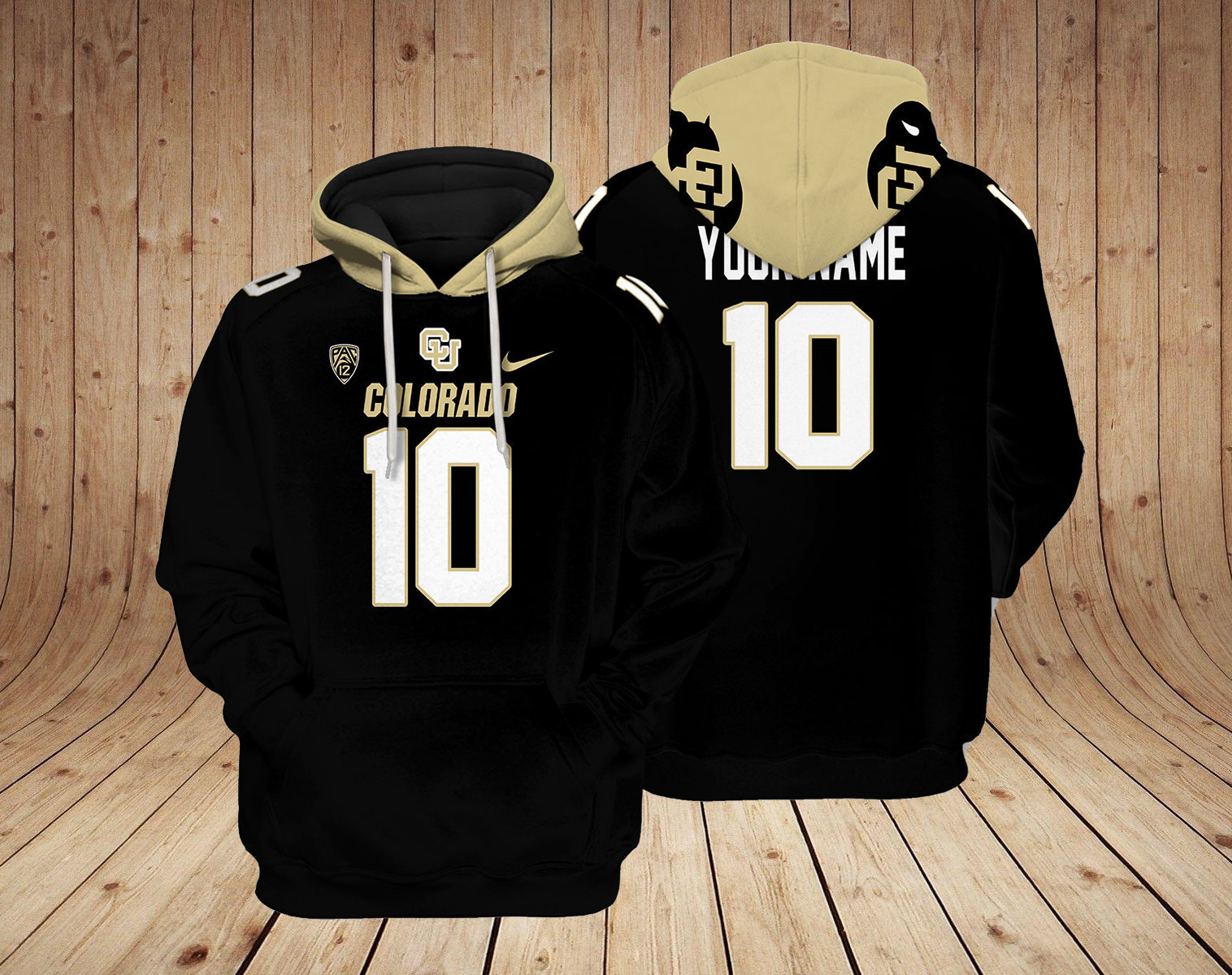 Colorado Buffaloes NCAA Custom 3D Hoodie PT24061