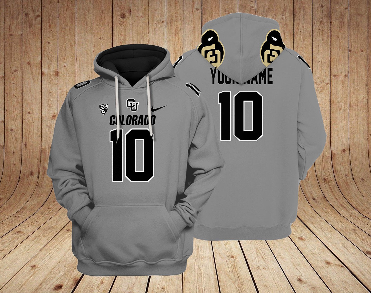 Colorado Buffaloes NCAA Custom 3D Hoodie PT24063