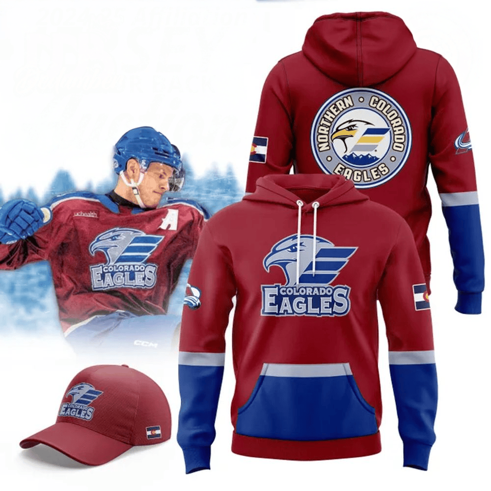 Colorado Eagles 2025 Hoodie Colorado Eagles Merch Fathers Day Delivery Gifts