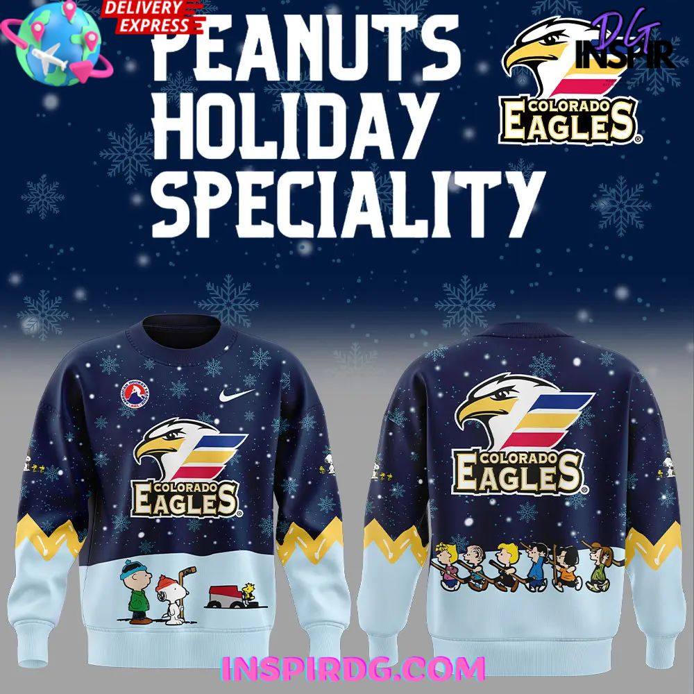 Colorado Eagles Peanuts Holiday Specialty Sweatshirt Gift For Sport Music Fans