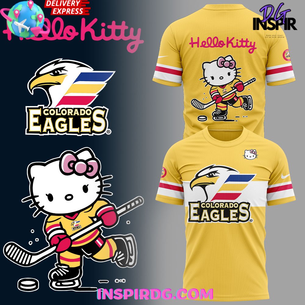 Colorado Eagles x Hello Kitty Special T-Shirt Gift For Sport Music Fans