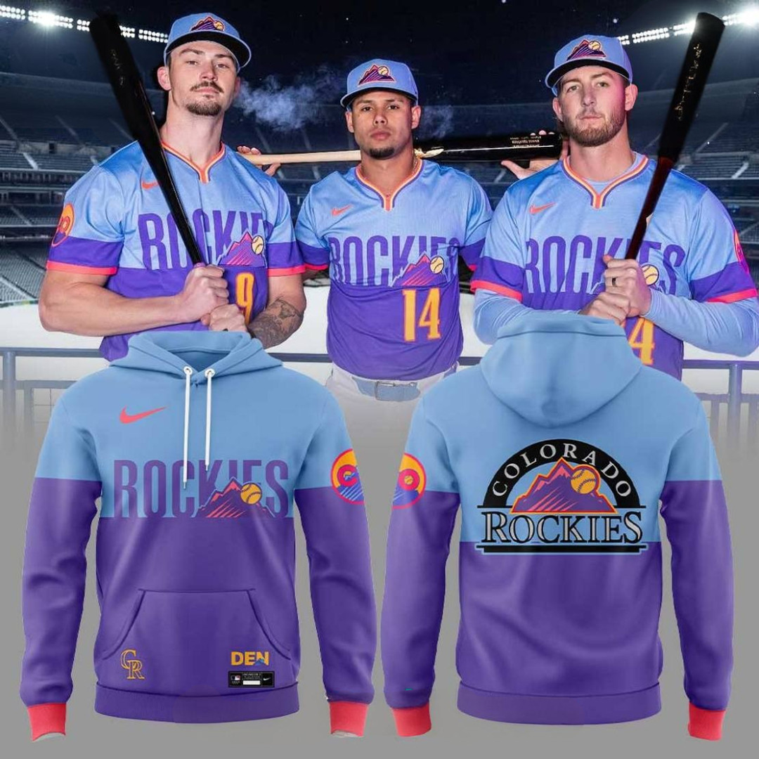 Colorado Rockies 2025 City Connect Uniforms Higher-Further-Together Hoodie Fans Gifts