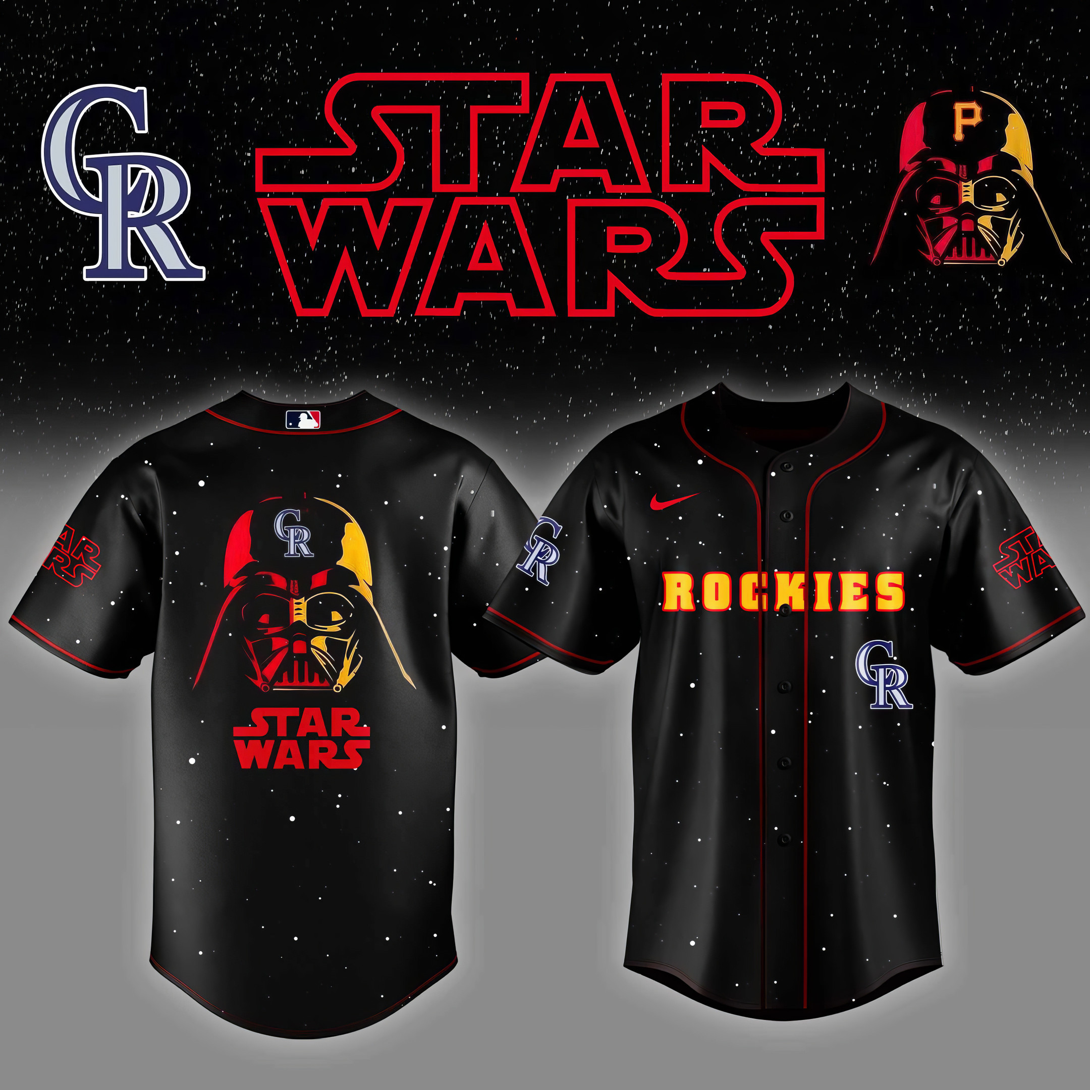 Colorado Rockies x Star Wars Night Baseball Jersey Gifts For Baseball Lovers