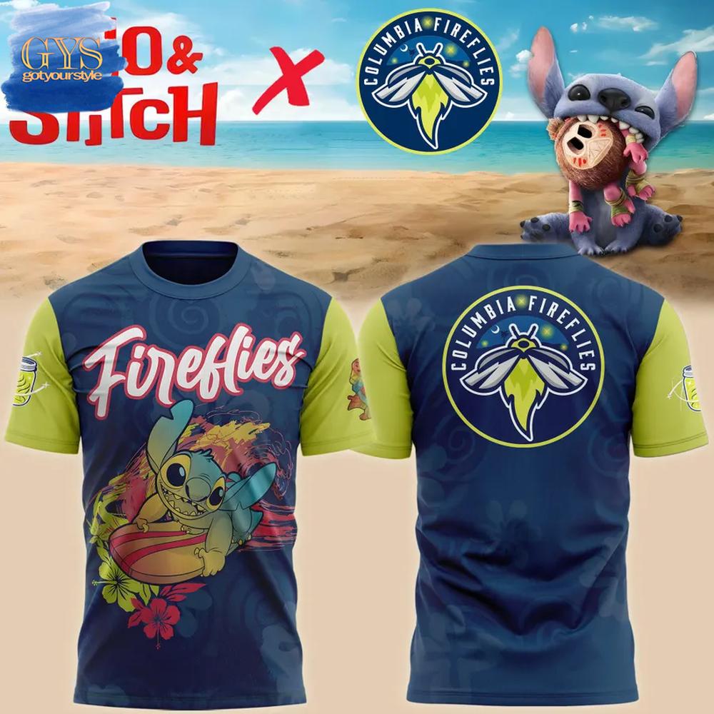 Columbia Fireflies x Stitch Limited Edition T-Shirt Premium Merchandises