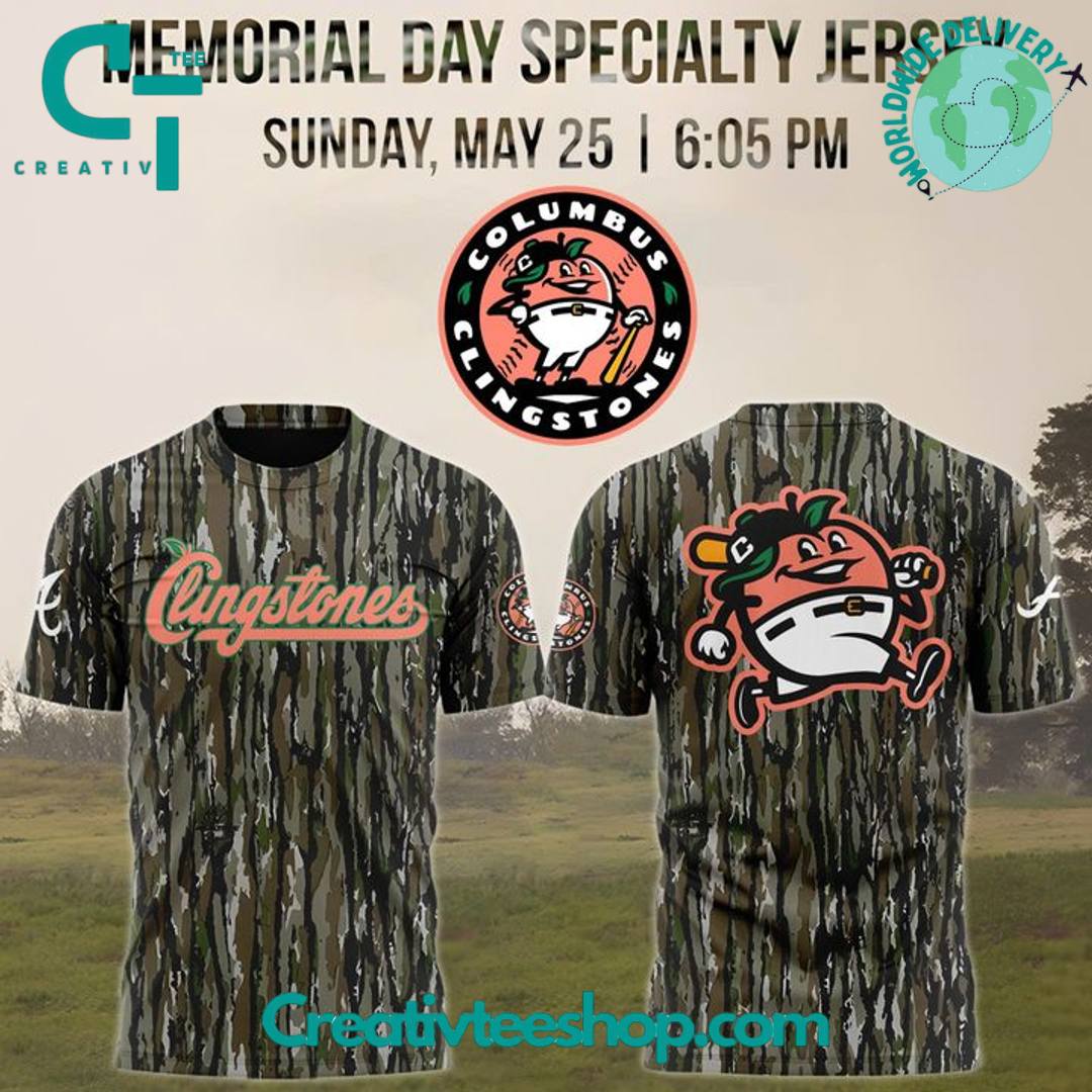 Columbus Clingstones Memorial Day Special Camo Tee