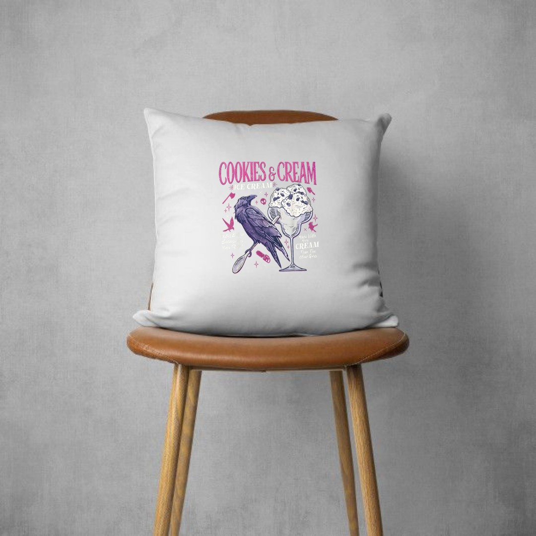 Cookie & Cream Ice Cream Tees, Butcher Blackbird Pillows