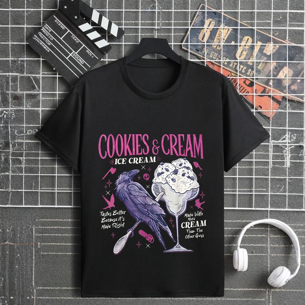 Cookie & Cream Ice Cream Tees, Butcher Blackbird T-Shirt