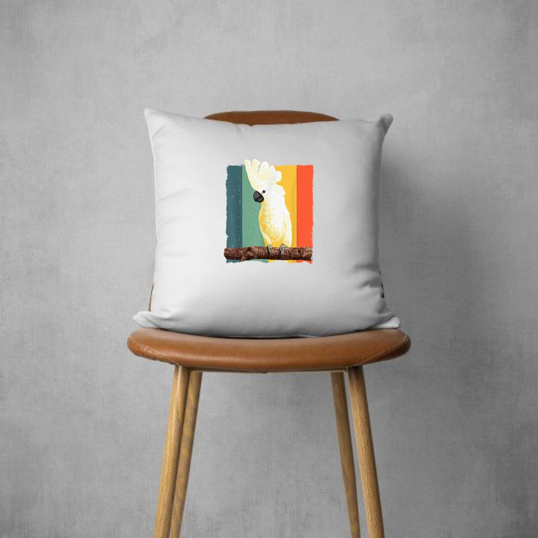Cool Cockatoo Art For Men Women Parrot Lover Goffin Cockatoo Pillows