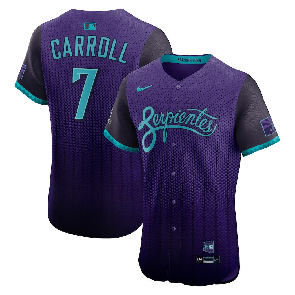 Corbin Carroll Arizona Diamondbacks City Connect Jersey 2025 Serpientes DBacks Uniforms Item