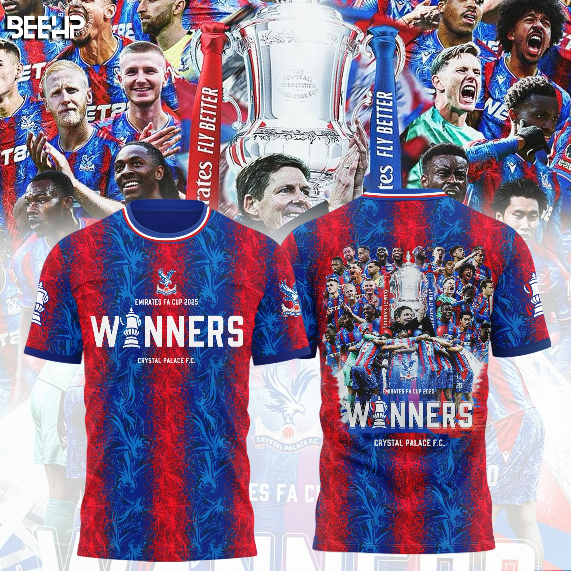 Crystal Palace FC Emirates FA Cup Champions Football Jersey Gifts For Dudes