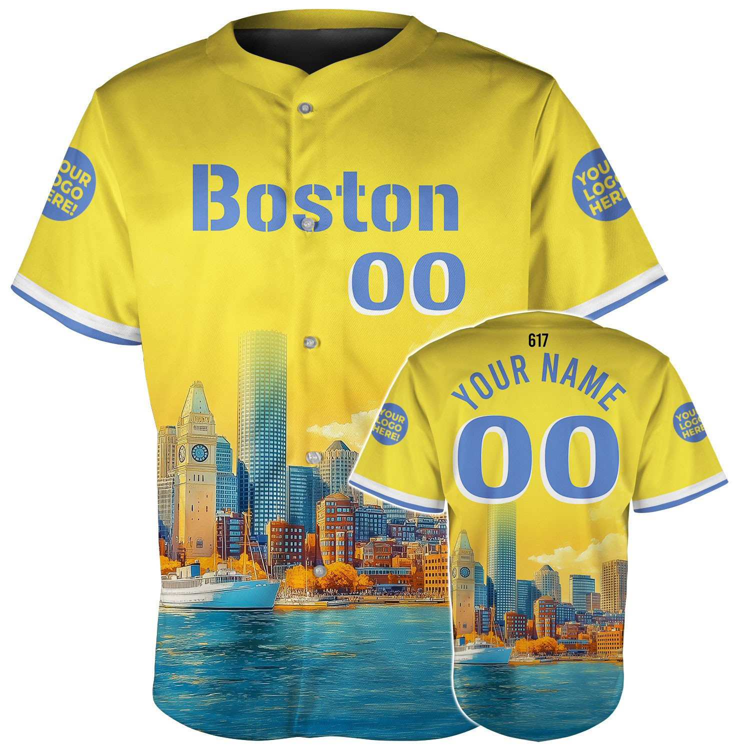 Custom Boston Harbor House Tower Baseball Jerseys Gifts For Husband