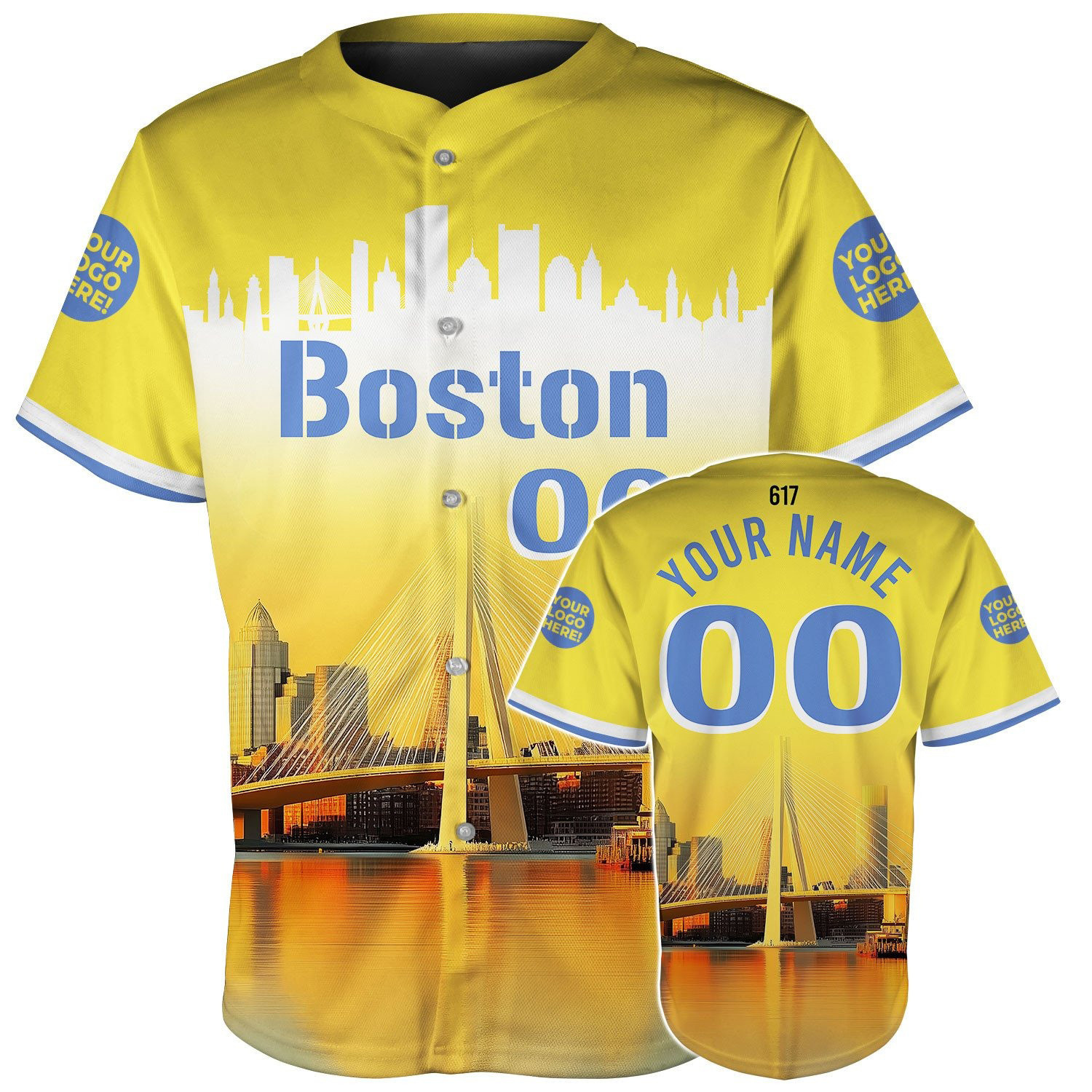 Custom Boston Leonard Zakim Bunker Hill Bridge Baseball Jerseys For Men Women