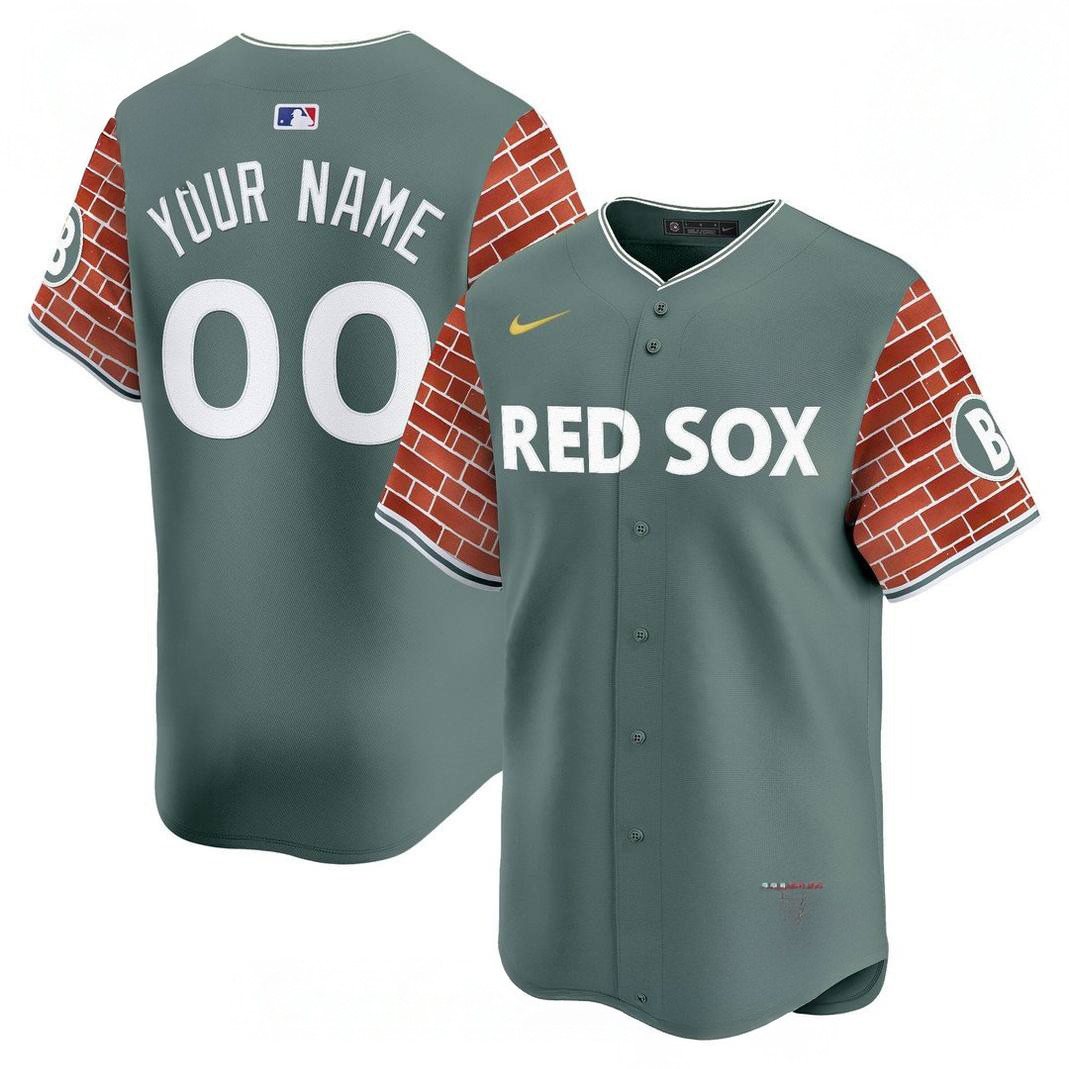 Custom Boston Red Sox 2025 Fenway Red Brick Style Special Baseball Jersey Gift For Baseball Fans