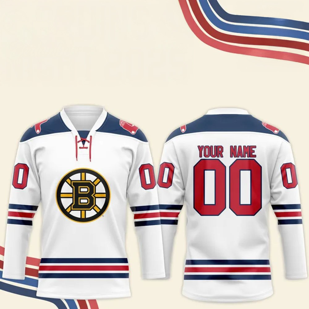 Custom Boston Red Sox x 2025 Boston Bruins Night Long Sleeve Shirt Unique Father'sDay Gifts
