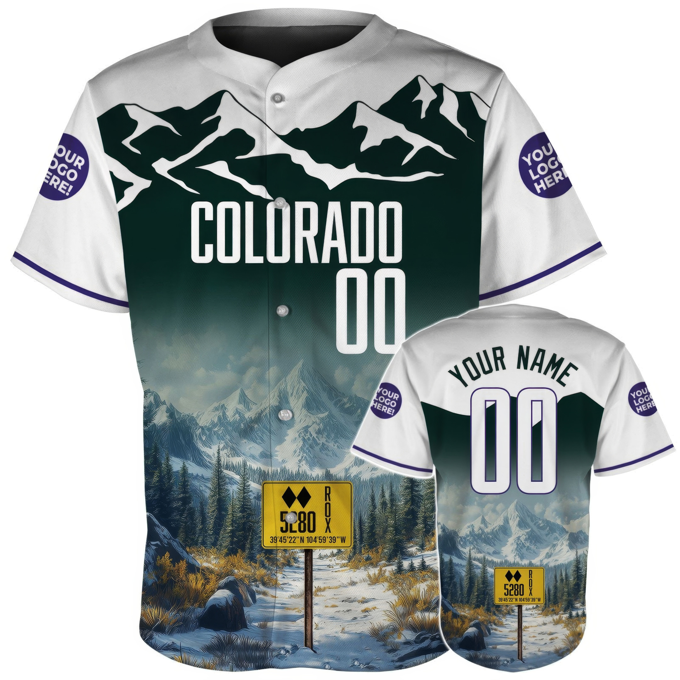 Custom Colorado Rocky Mountains Mile High 5280 Sign Baseball Jerseys Baseball Team Gift Ideas