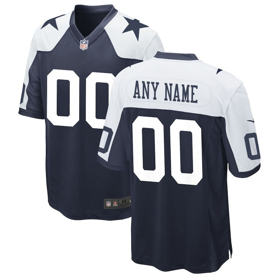 Custom Dallas Cowboys Alternate Jersey Uniform Dallas Cowboys Game Day Merch For Fans