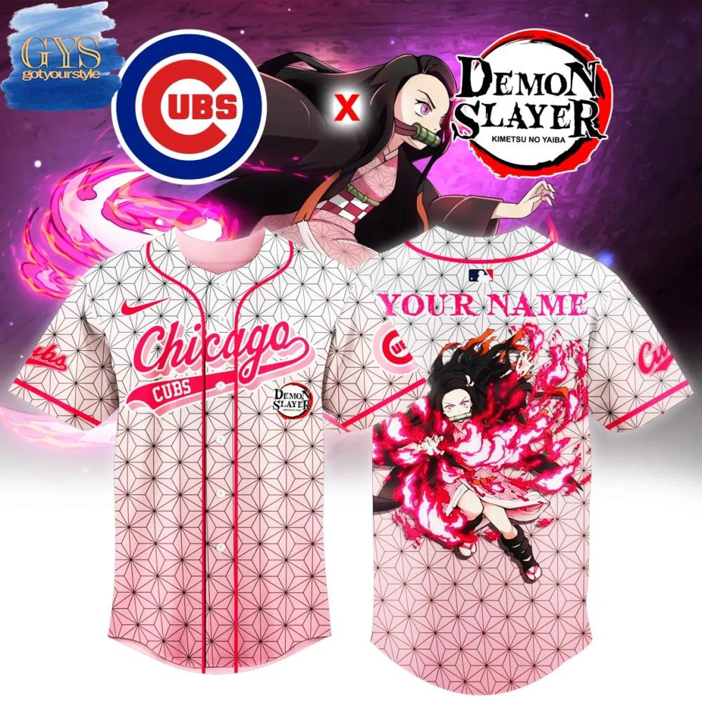 Custom Demon Slayer x MLB Baseball Jersey Editions  Gift For Anime Lovers