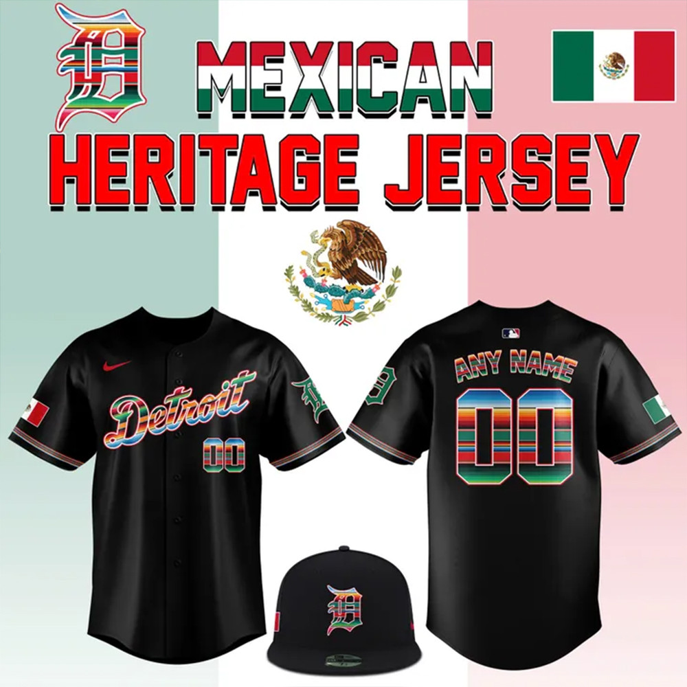 Custom Detroit 2025 Mexican Heritage Night Jersey Gifts For Baseball Lovers