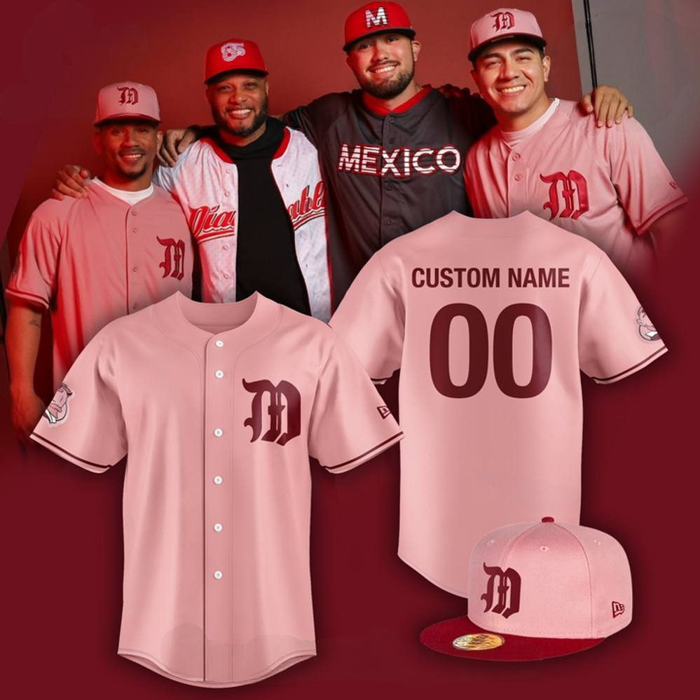 Custom Diablos Rojos del Mexico X Roji LMB 2025 Special Baseball Jersey Cool Baseball Gifts