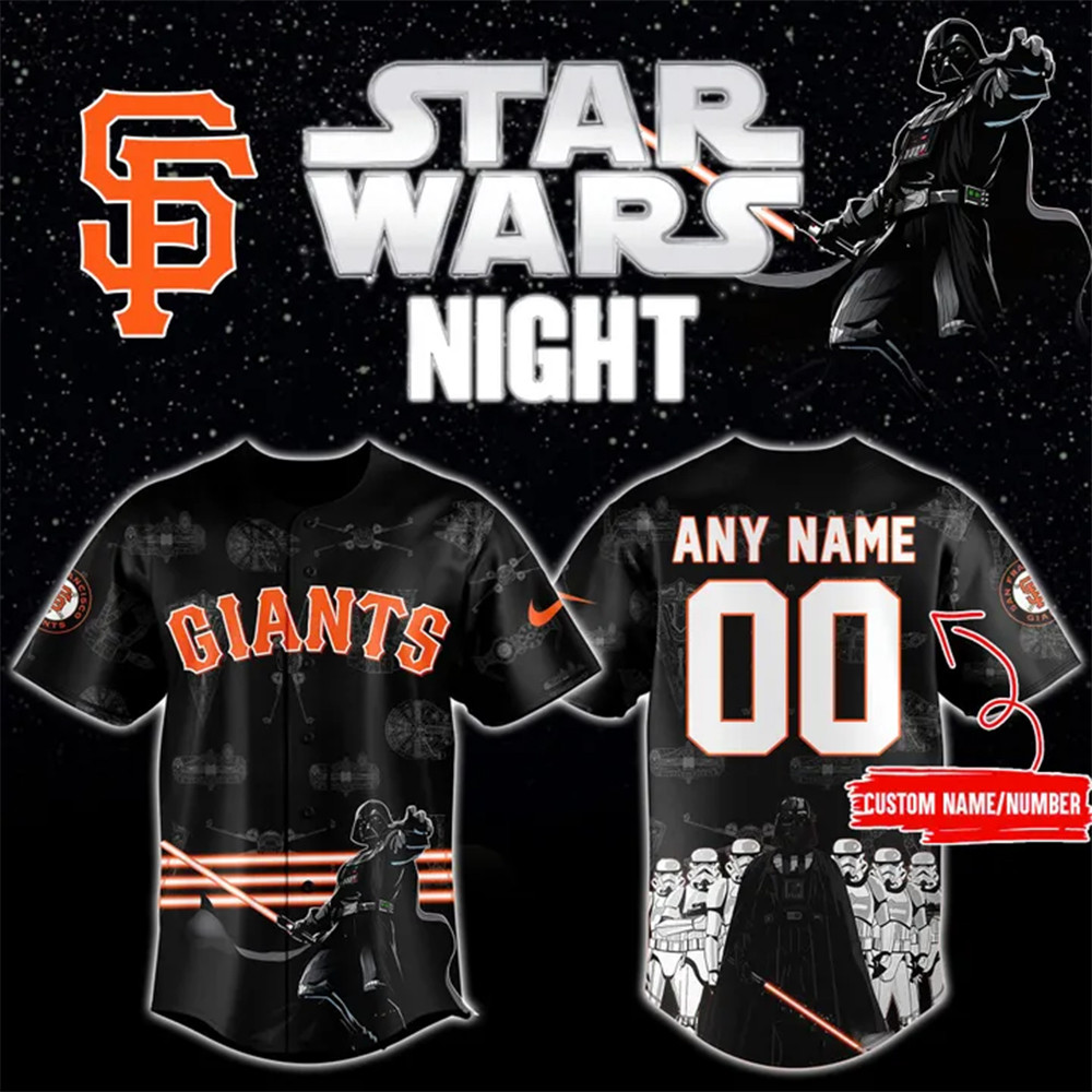 Custom Giants Star Wars 2025 Jersey Football Fan Gift Ideas