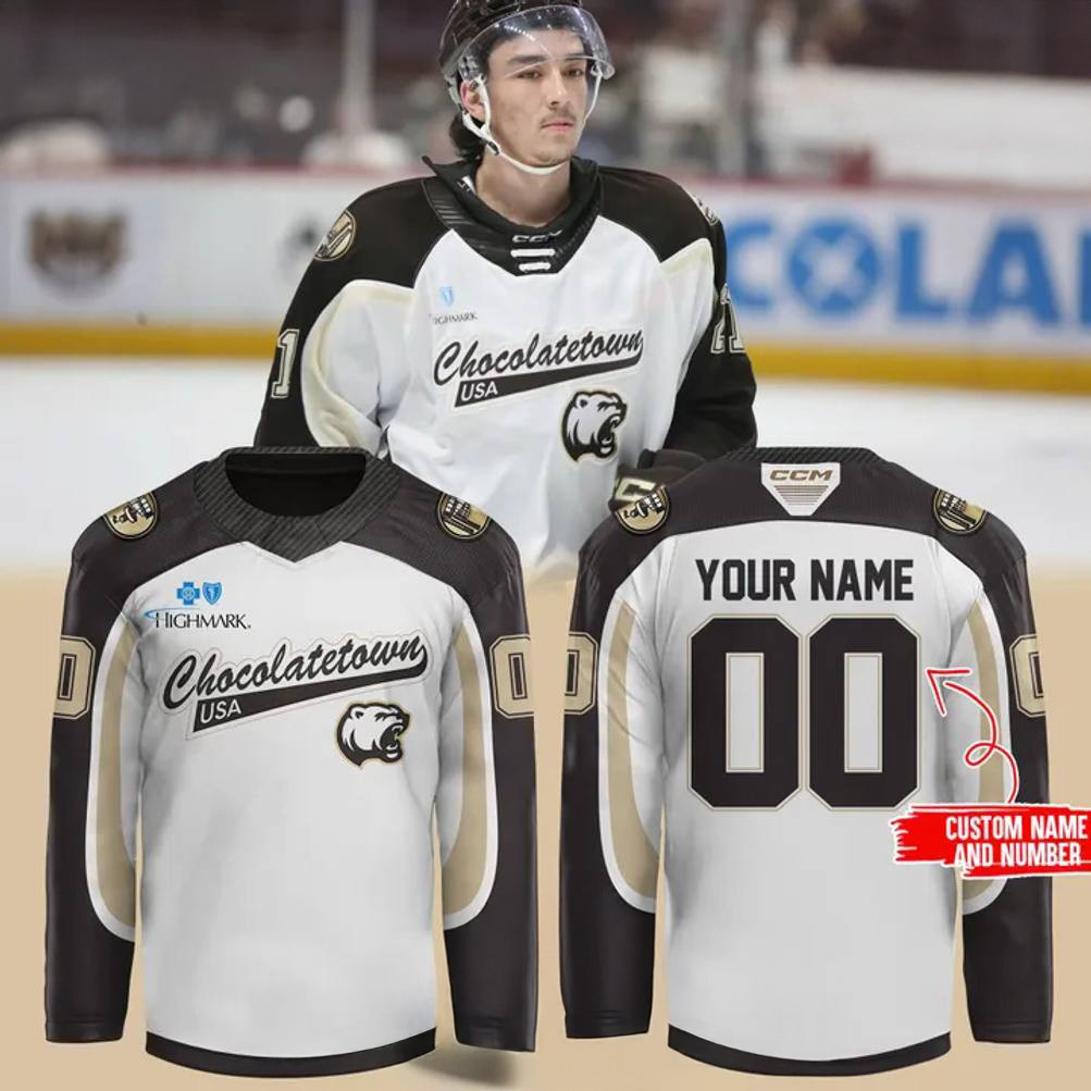 Custom Hershey Bears Chocolatetown USA Special Hockey Jersey Gifts For Fans
