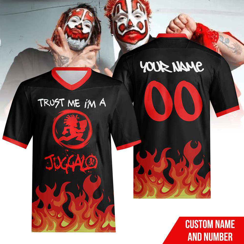 Custom Insane Clown Posse Juggalo Football Jersey Special Step Dad Gifts