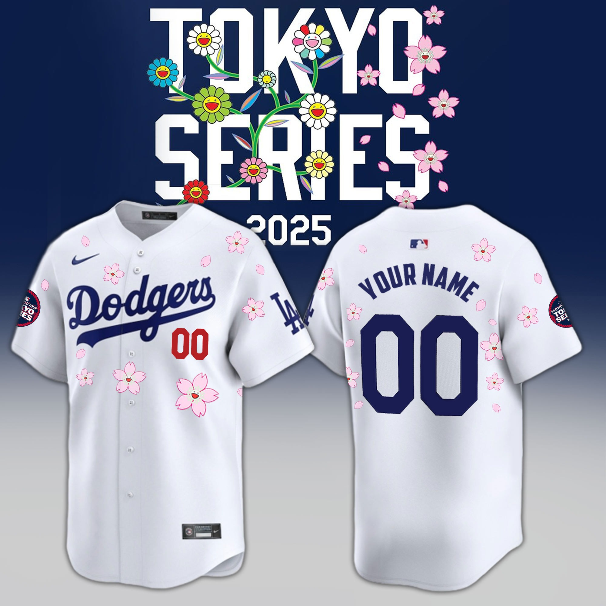 Custom Los Angeles Dodgers MLB World Tour Tokyo Series 2025 Jersey Baseball Fan Gifts
