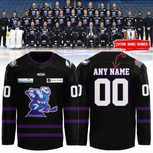 Custom Orlando Solar Bears Youth Alternate 2025 Hockey Jersey Best Gifts For Hockey Fans