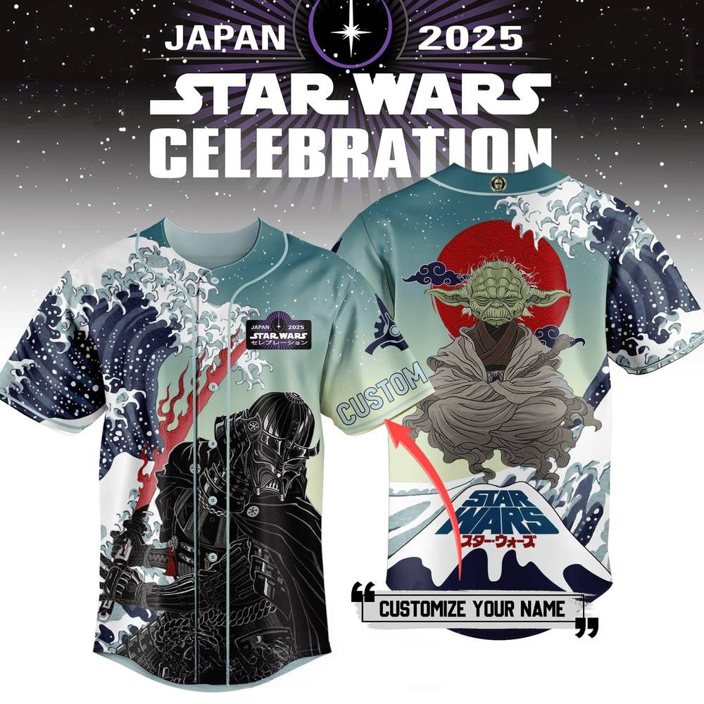 Custom Star Wars Japan Celebration 2025 Special Baseball Jersey Presents For Fans