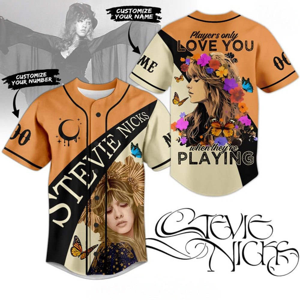 Custom Stevie Nicks  Edition Jersey Music Related Gifts For Guys