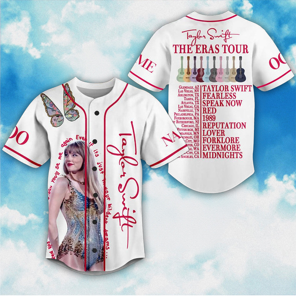 Custom Taylor Swift The Eras Tour Is Your Wildest Dream Baseball Jersey TTPD Merch Fans Gifts