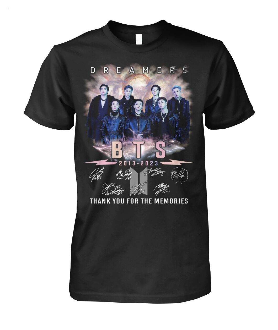 D R E A M E R S BTS 2013 - 2023 Thank You For The Memories T-Shirt