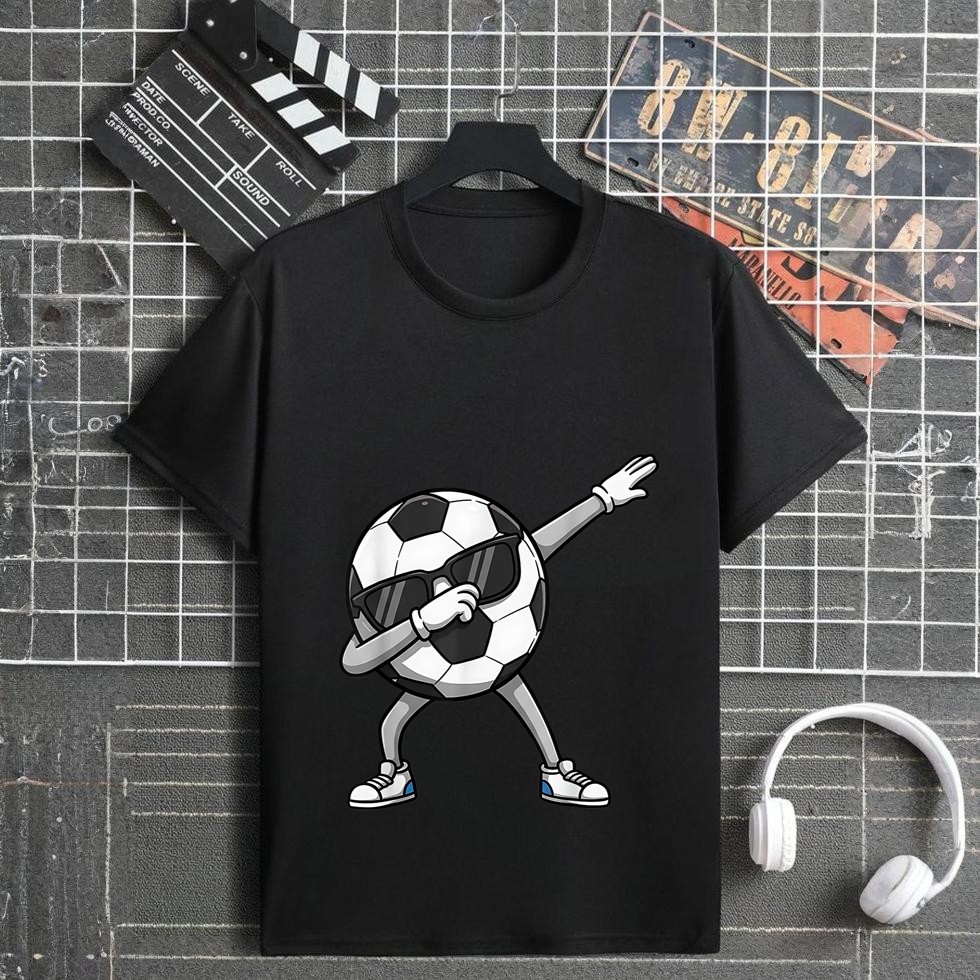 Dabbing Soccer Ball Shirt Funny Boys Men Women Sports Player T-Shirt