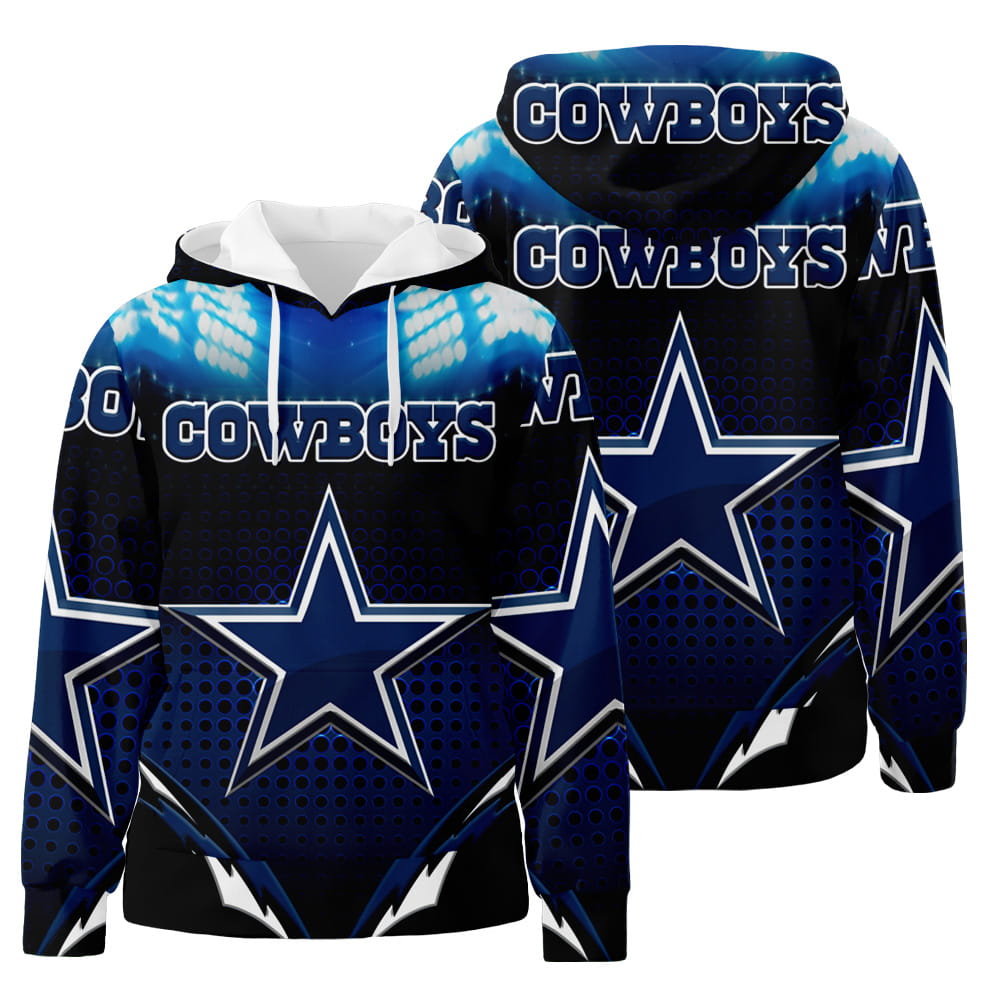 Dallas Cowboys 3D All Over Print Hoodie Zip-Up Hoodie