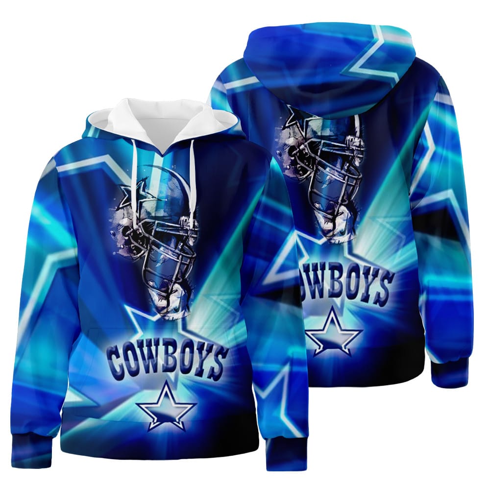 Dallas Cowboys 3D All Over Print Hoodie Zip-Up Hoodie Ver 1