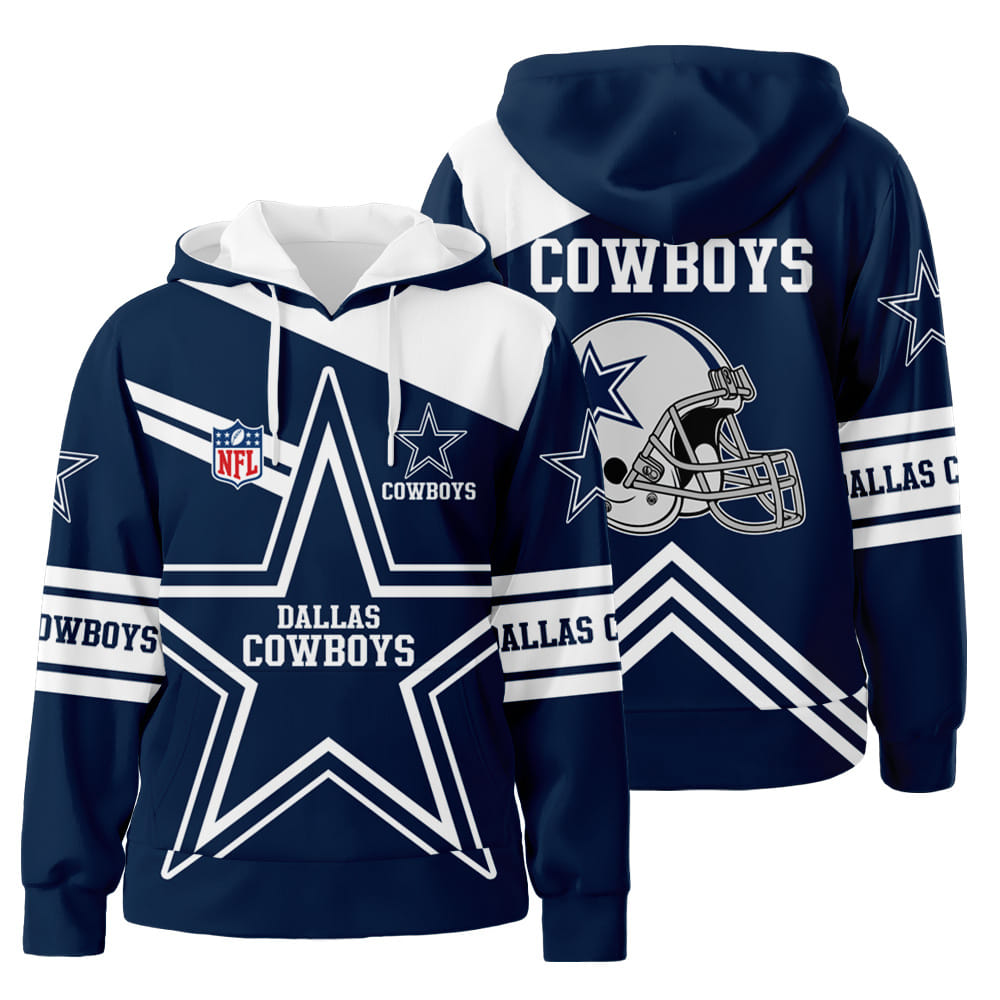 Dallas Cowboys 3D All Over Print Hoodie Zip-Up Hoodie Ver 3